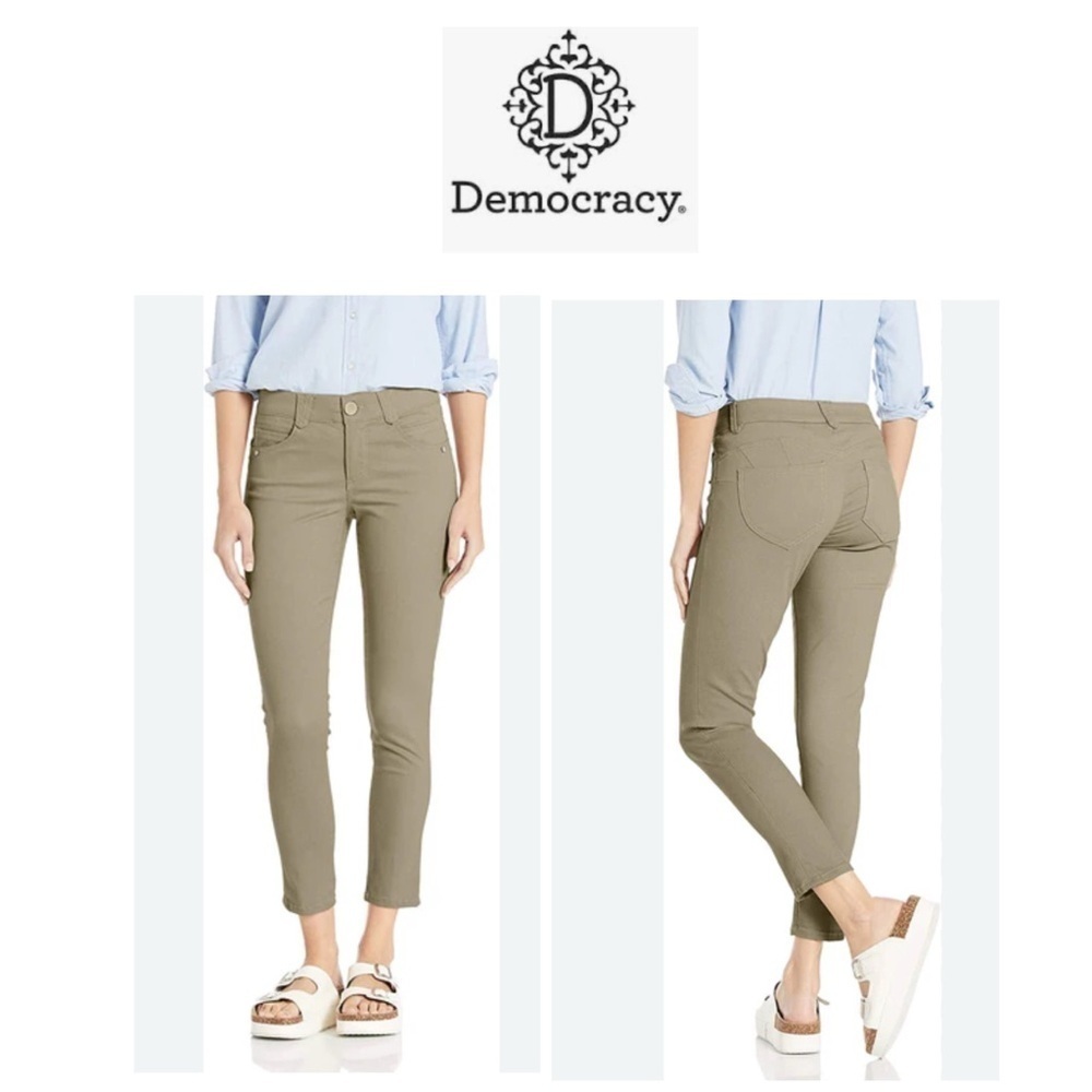 💥Democracy AB Technology Olive Ankle Skimmer Pants 8